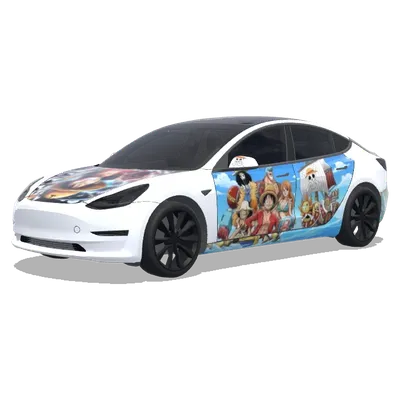 海賊王路飛（one piece Monkey D. Luffy） – 特斯拉 Model 3 塗裝