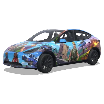 fortnite – Tesla Model Y wrap