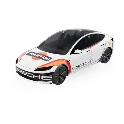 Martini Racing – Tesla Model 3 Wrap