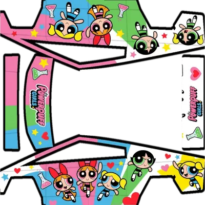 Powerpuff Girls (powerpuff girls) – Tesla Cybertruck Wrap