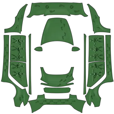綠巨人（green man） – 特斯拉 Model 3 塗裝