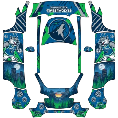 Timberwolves – Tesla Model Y Wrap