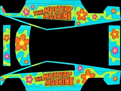 Mystery Machine (The Mystery Machine) – Tesla Cybertruck Wrap