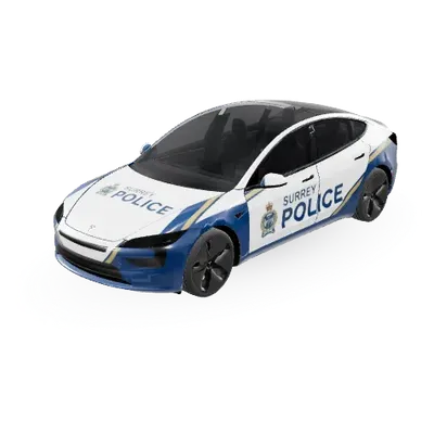 Полиция Суррея (SURREY POLICE) – оклейка Tesla Model 3