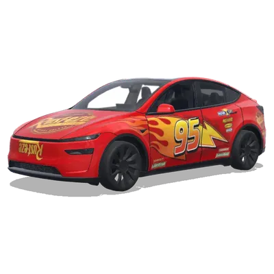 ライトニング・マックィーン (lightning mcqueen) – テスラ Model Y ラッピング