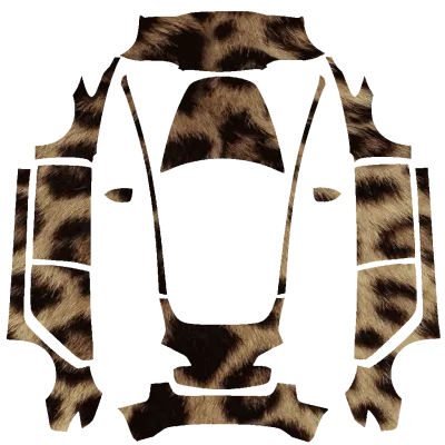 Leopard print – Tesla Model 3 wrap