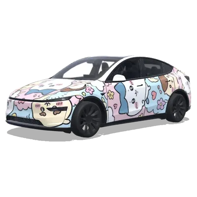 chiikawa – Tesla Model Y wrap