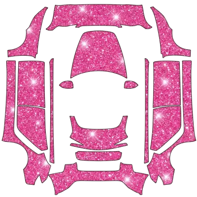 핑크 글리터 랩 (Pink Glitter wrap) – 테슬라 Model 3 랩핑