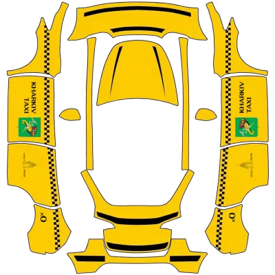 KH_Taxi – Tesla Model Y Wrap
