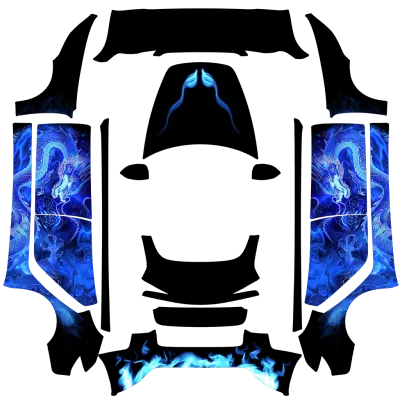 Dragon Blue – Tesla Model 3 Wrap