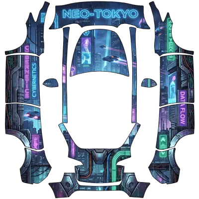 サイバーパンク (Cyberpunk) – テスラ Model Y ラッピング