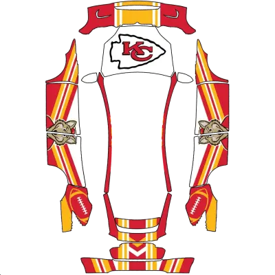 KC チーフス (KC chiefs) – テスラ Model X ラッピング