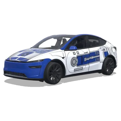 Дизайн R2D2 (シンプルなR2D2のデザイン風) – оклейка Tesla Model Y