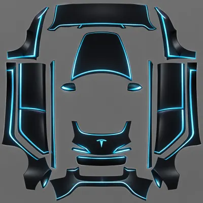 Autocar from Automan – Tesla Model 3 wrap