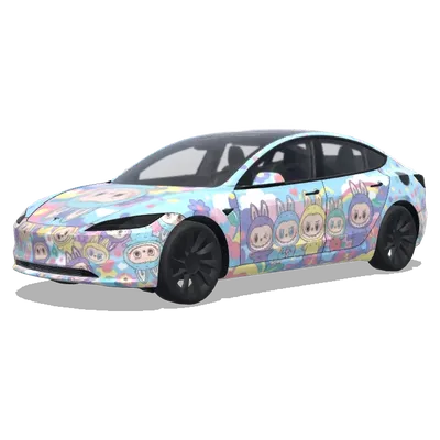 Labubu – Tesla Model 3 wrap