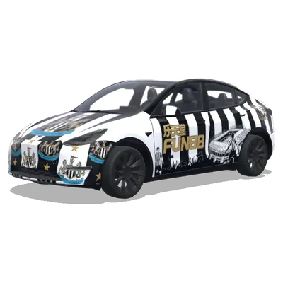 Newcastle United football – Tesla Model Y wrap