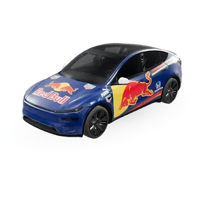 Red Bull 2 (Redbull2) – оклейка Tesla Model Y