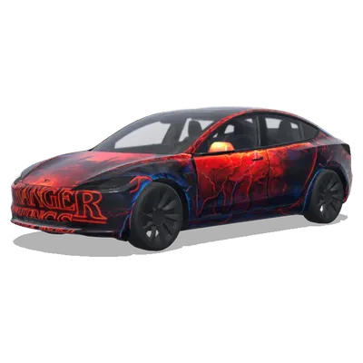 StrangerThings – Tesla Model 3 wrap