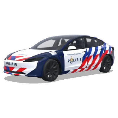 Полицейский автомобиль Нидерландов (Netherland police car) – оклейка Tesla Model 3