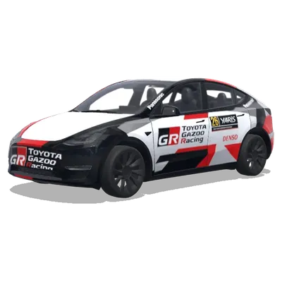 Amy's Rally Yaris – Tesla Model Y wrap