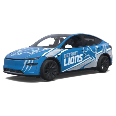 Детройтские Львы (Detroit lions.) – оклейка Tesla Model Y