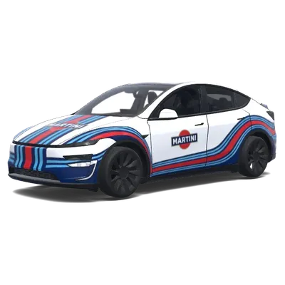 Martini Racing Livery (martini 赛车涂装.) – Tesla Model Y wrap