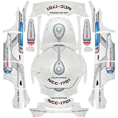 星际迷航企业号（Star Trak NCC 1701） – 特斯拉 Model Y 涂装