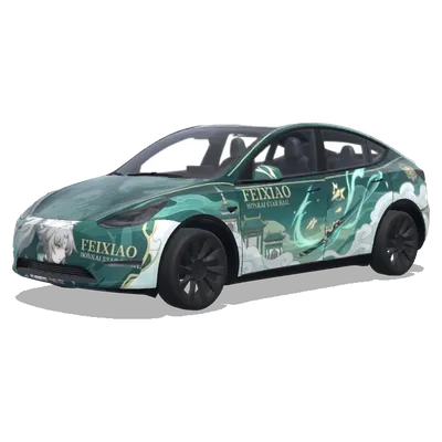 Feixiao from Honkai Star Rail – Tesla Model Y wrap