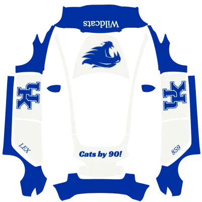 Kentucky Wildcats – Tesla Model 3 wrap