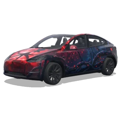 Stranger things upside down – Tesla Model Y wrap