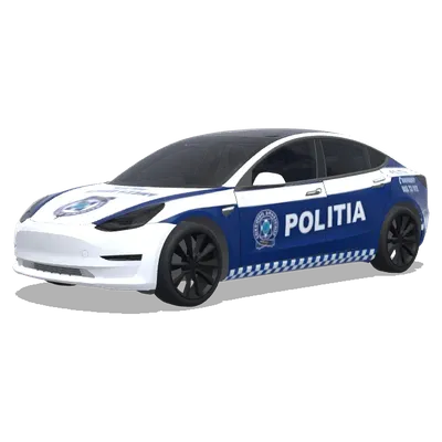 Полиция (Politia) – оклейка Tesla Model 3