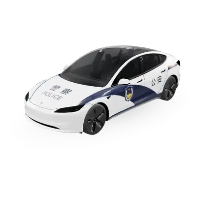 Model 3警車（model3+ police） – 特斯拉 Model 3 塗裝