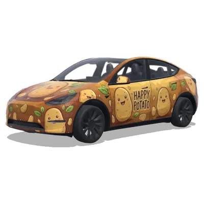 快乐土豆（Happy potato） – 特斯拉 Model Y 涂装