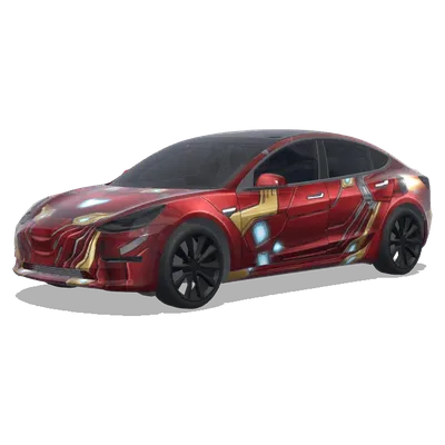 마블 아이언맨 (Marvel Iron Man car paint job) – 테슬라 Model 3 랩핑