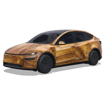 Glänzendes Nanmu Holz (有光泽的金丝楠木) – Tesla Model Y L Wrap