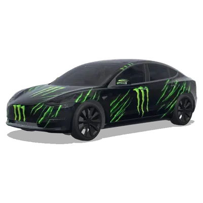 Monster Ngbun1 – оклейка Tesla Model 3
