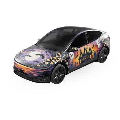 Halloween – covering Tesla Model Y