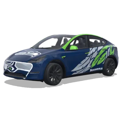 Сиэтл Сихокс (Seahawks nfl football team) – оклейка Tesla Model Y
