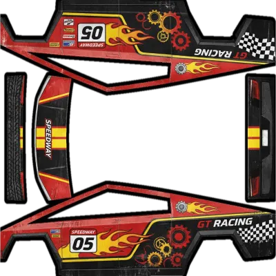 GTレーシング サイバートラック (GT Racing Cybertruck Firedesign) – テスラ Cybertruck ラッピング