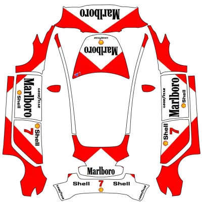 맥라렌 F1 말보로 클래식 (mclaren f1 marlboro classic race car design) – 테슬라 Model 3 랩핑