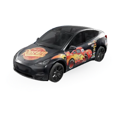 Lightning McQueen (lightning mcqueen) – Tesla Model Y Wrap