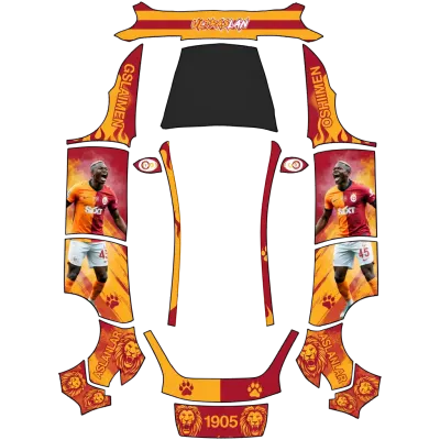 Galatasaray – Tesla Model Y Wrap