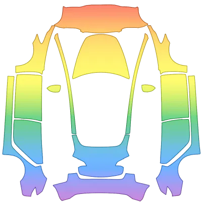 Regenbogen (Rainbow) – Tesla Model 3 Wrap