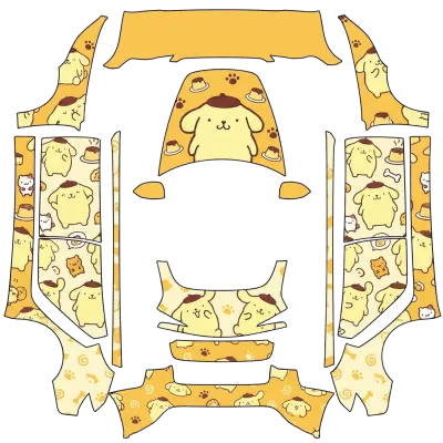 Pompompurin – Tesla Model 3 wrap