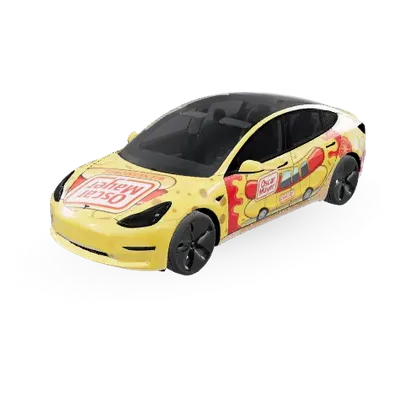 글리지 모빌 오스카 마이어 (Glizzy Mobile Oscar meyer) – 테슬라 Model 3 랩핑