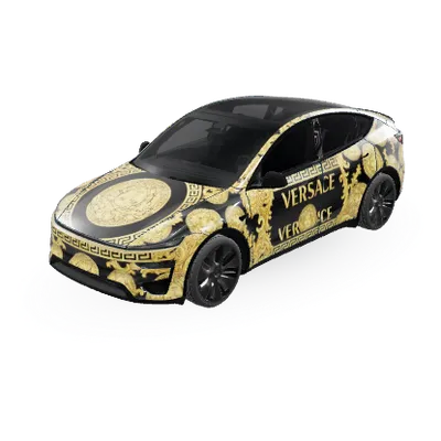Versace – Tesla Model Y wrap