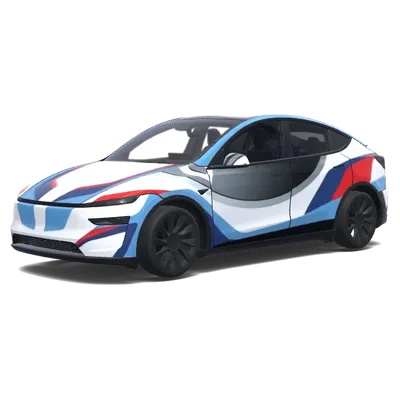 Logo BMW Gigante – wrap para Tesla Model Y