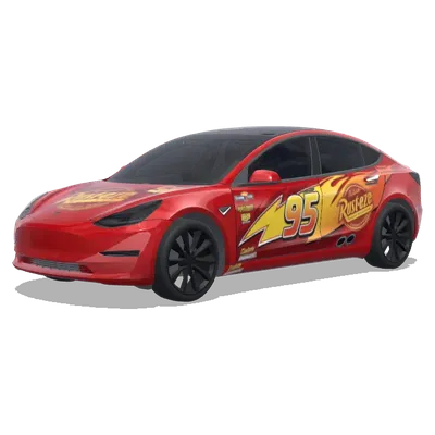 Fulger McQueen – Tesla Model 3 wrap