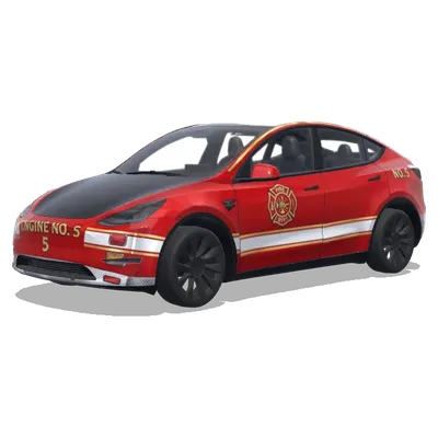 Feuerwehrwagen (fire truck) – Tesla Model Y Wrap