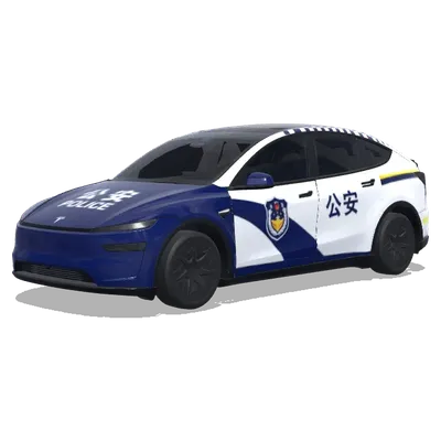 Voiture police officielle (中国官方警车) – covering Tesla Model Y L